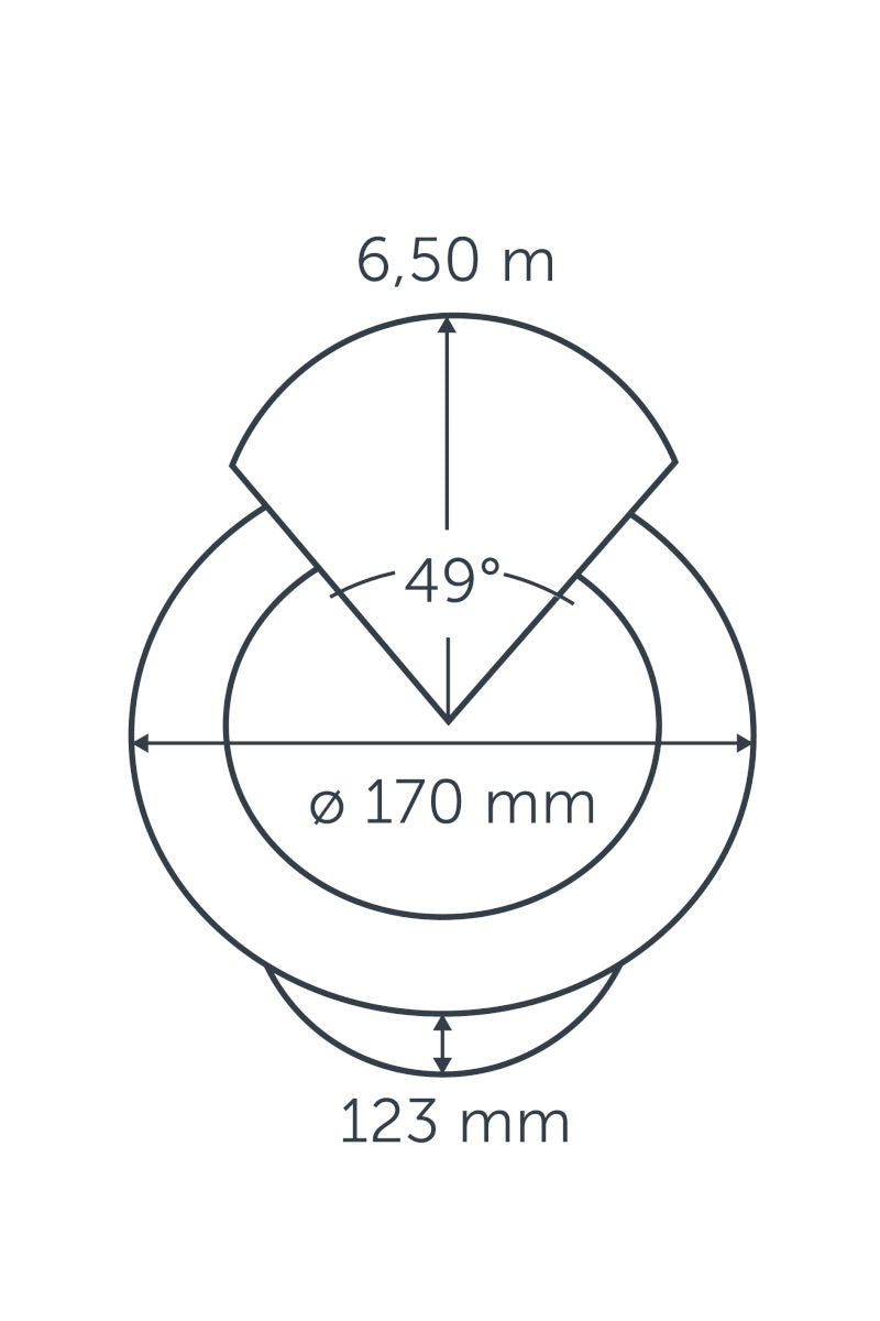 IN-LITE® BIG NERO (Ø170mm bezel) - 12v Tilting Recessed Garden Light