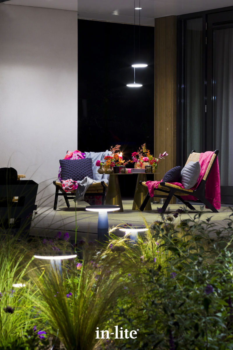 IN-LITE® DISC PENDANT - 12v Single Decorative Hanging Light