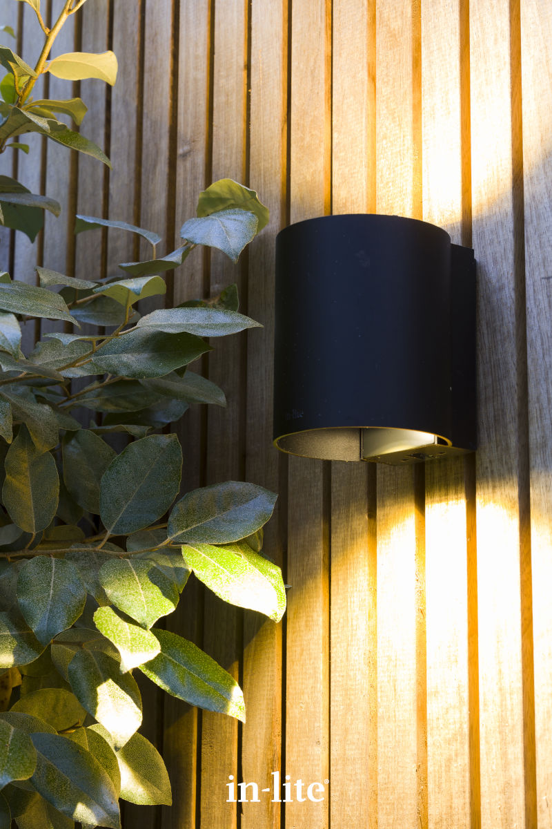 IN-LITE® HALO UP/DOWN Black - 12v Garden Wall Light