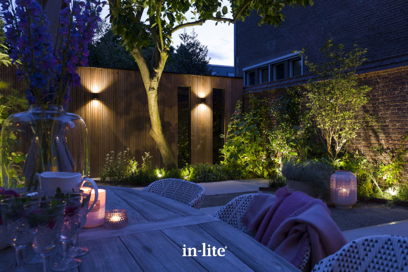 IN-LITE® HALO UP/DOWN Black - 12v Garden Wall Light