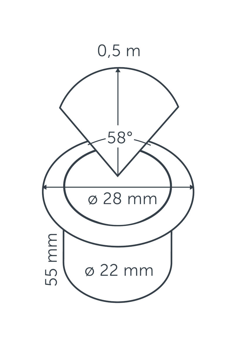 IN-LITE® HYVE 22 RVS (Ø22mm) Stainless Steel  -  12v Garden Recessed Light