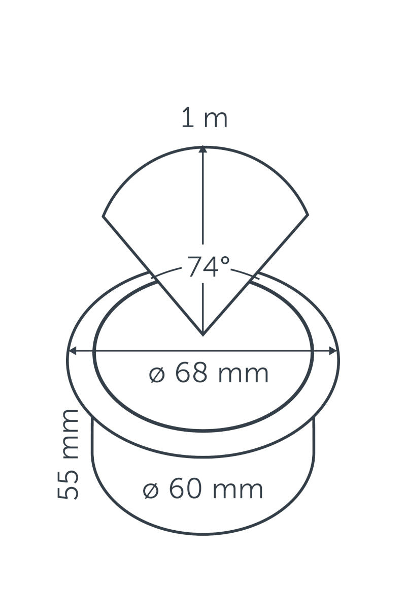 IN-LITE® HYVE (Ø68mm) Stainless Steel -  12v Garden Recessed Light