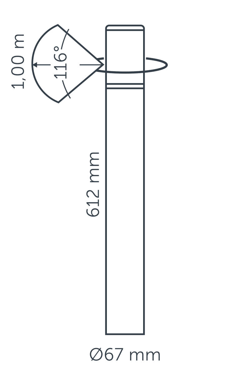 IN-LITE® LIV bollard light - 12v - Garden Pathway & Planting Light
