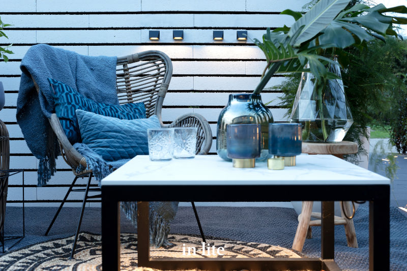 IN-LITE® MINI WEDGE Dark Grey - 12v Garden Wall Light