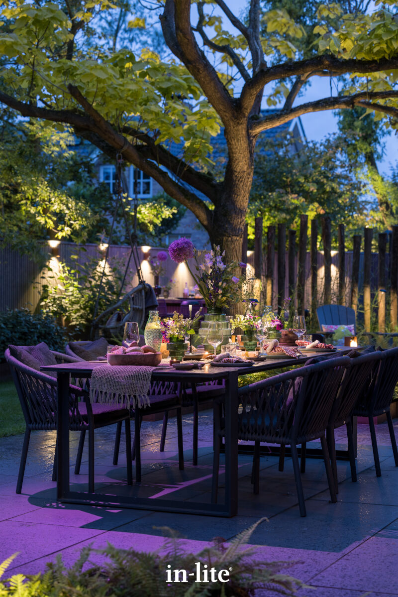 IN-LITE® SMART SCOPE TONE colour change spike spot - 12v RGBW Garden Spotlight