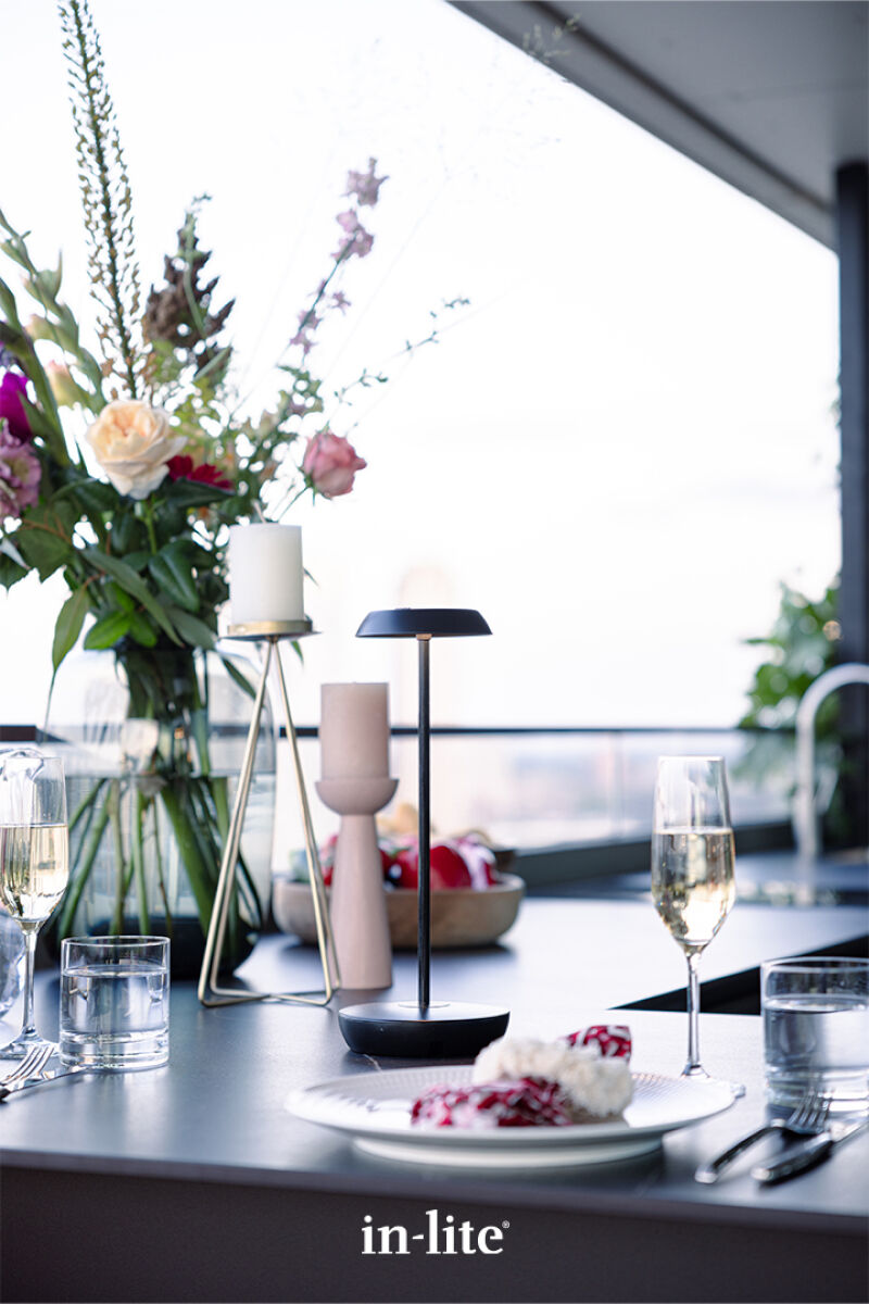 IN-LITE® SWAY TABLE  - Outdoor Dimmable & Rechargable Table Lamp