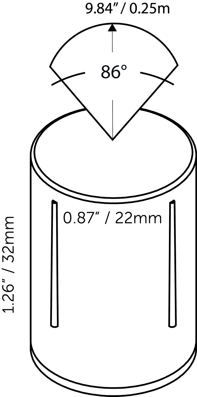 IN-LITE® DOT 22 (Ø22mm) - 12v Trimless Frosted Recessed Garden Light